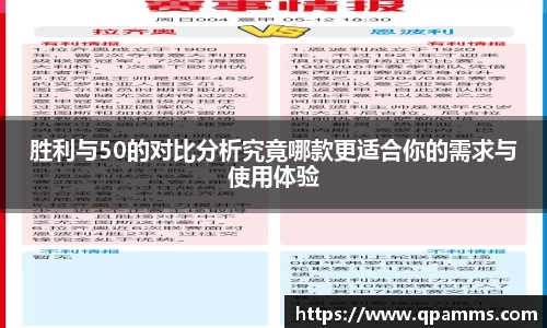 胜利与50的对比分析究竟哪款更适合你的需求与使用体验